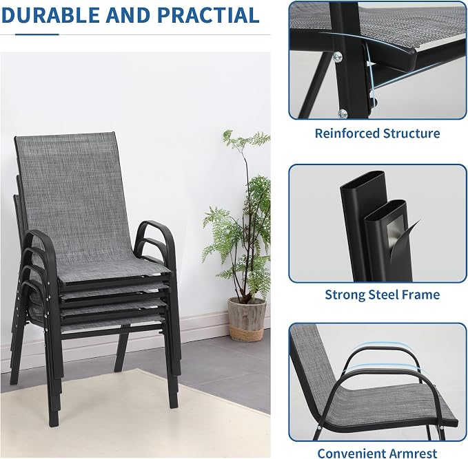 Patio Chairs Set of 4 - Image 7