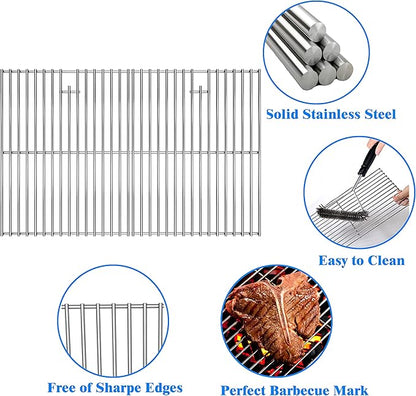 17" Cooking Grates for Home Depot Nexgrill 720-0830H, 720-0830D, 720-0783E, 720-0783C, 17 Inches Stainless Steel Cooking Grids Grill Replacement Parts for Nexgrill 720-0888 720-0888N