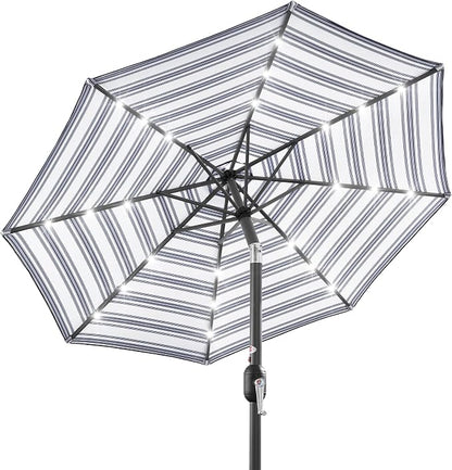 Best Choice Products 10ft Solar Polyester LED Lighted Patio Umbrella w/Tilt by Unknown