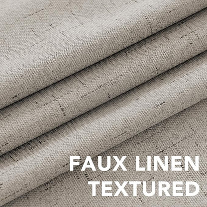 H.VERSAILTEX Linen Curtains 100% Blackout Curtains - Image 4
