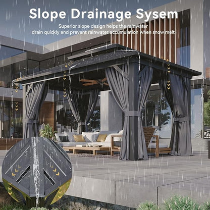 Aoxun Gazebo 10x14 Hardtop Gazebo - Image 5