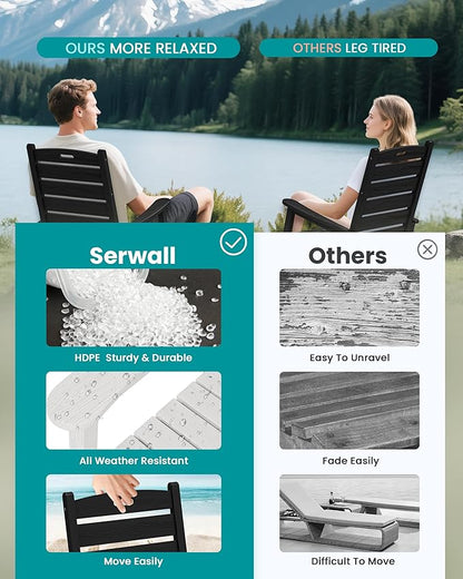 SERWALL HDPE Outdoor Rocking Chair - Image 6