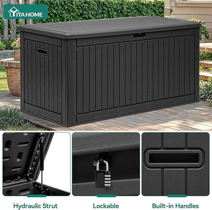 YITAHOME 320 Gallon Double-Wall Deck Box - Image 5