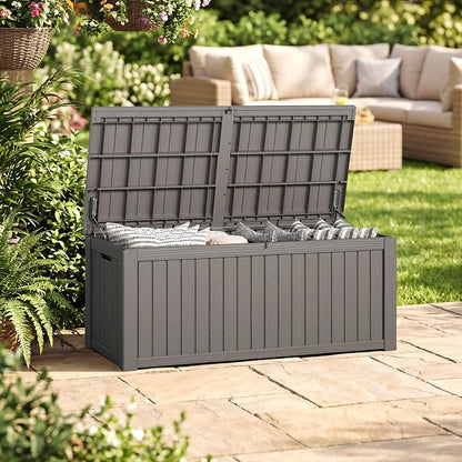 Outdoor Storage Box, 200 Gallon Resin Deck Boxes Outdoor Waterproof - Image 7