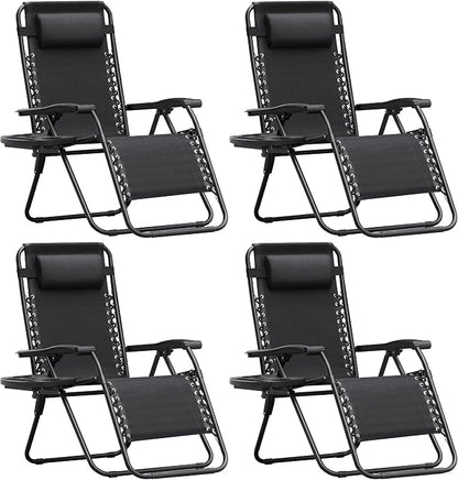 Homall Zero Gravity Chair Patio Folding Lawn Outdoor Lounge Gravity Camp by Homall
