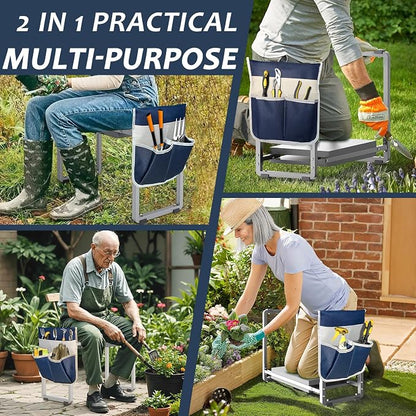 Garden Kneeler and Seat, 10.2" Wider Heavy Duty Thick - Image 7