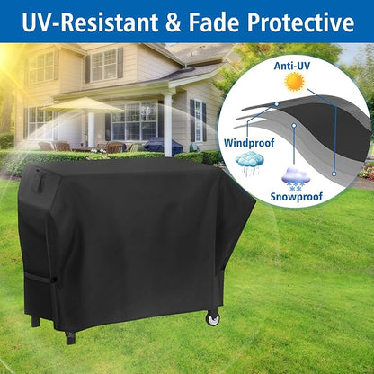 Grill Cover for Blackstone Duo 17" Griddle and Grill Combo 1819, Heavy Duty Waterproof Blackstone 5091 Cover, Outdoor BBQ Grilling Cover