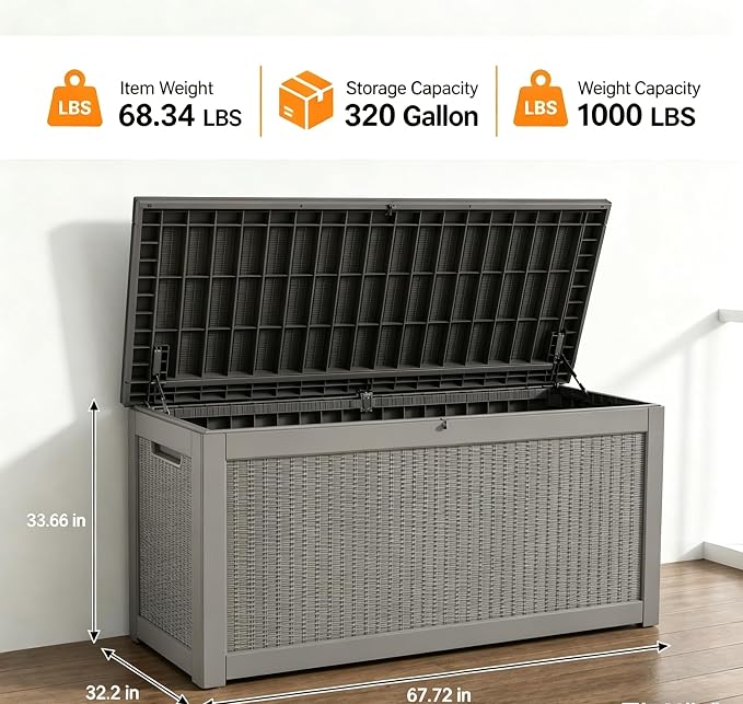 320 Gallon Outdoor Storage Box, Package Delivery Box - Image 2