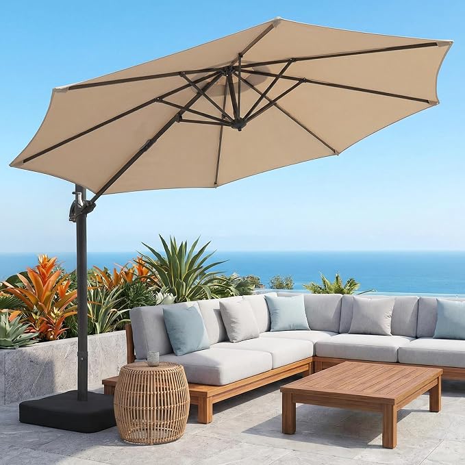 10ft Outdoor Umbrellas for Patio by OLILAWN