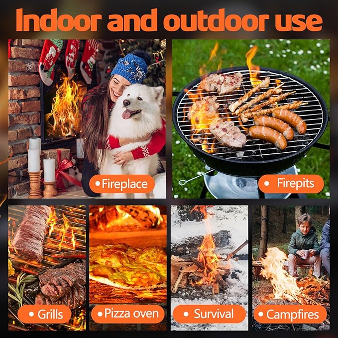 1296PCS(72PCS*18Pack) Fire Starters for Campfires Grill BBQ Camping Fireplace Fire Pit,Quick Light Wood Charcoal Fire Starter, Waterproof-Natural Fire Starters Camping Fire Starter Charcoal Starters