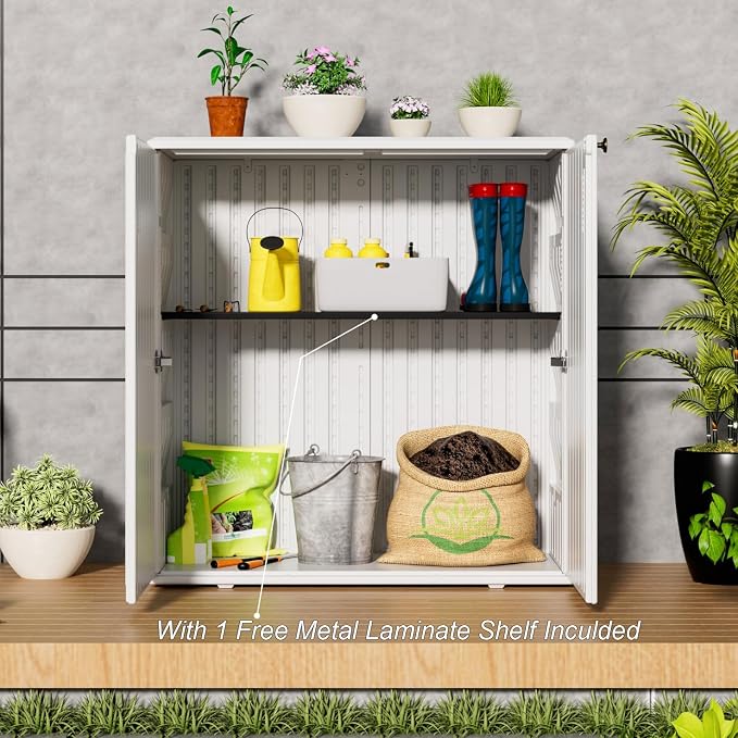 HOMSPARK Indoor/Outdoor Storage Cabinet - Image 4