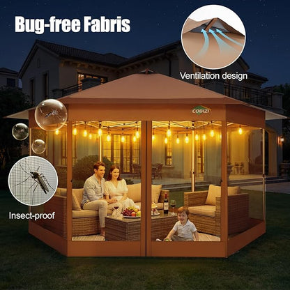 COBIZI 16x16 Pop Up Gazebo Tent - Image 5