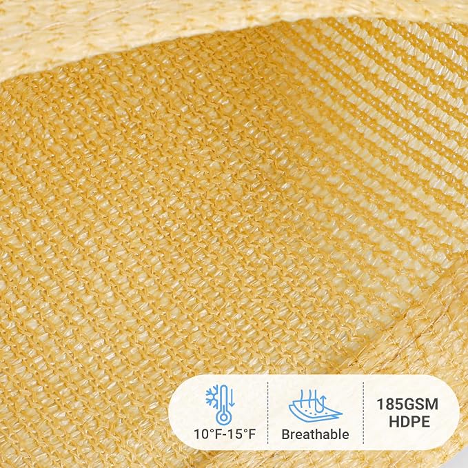 HappyTrends Sun Shade Sail, UV Protection Beach Shade Canopy Wind Sail | Heavy - Image 2