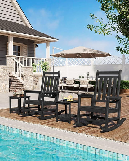 HDPE Rocking Chair Outdoor Set of 2 - Image 7