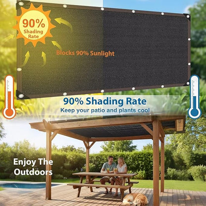90% Shade Cloth, Chicken Coop Shade Cover, Sturdy Sunblock Mesh Tarp - Image 4