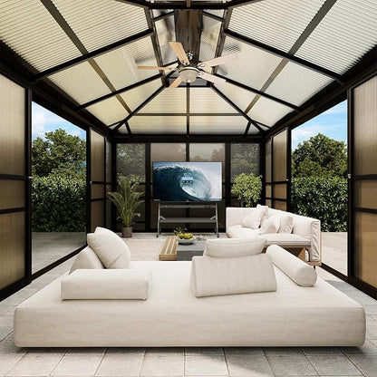 12x14 Sunroom Gazebo, Enclosed Outdoor Solarium - Image 7