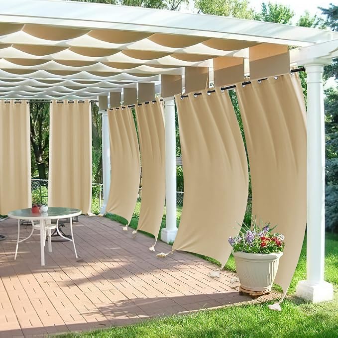 RYB HOME Windproof Outdoor Curtains - Image 3