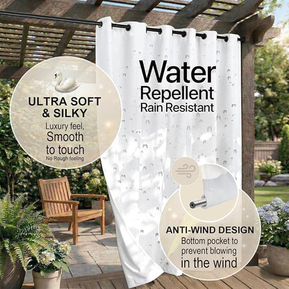 Outdoor Indoor Curtains W52 x L108 - Image 4
