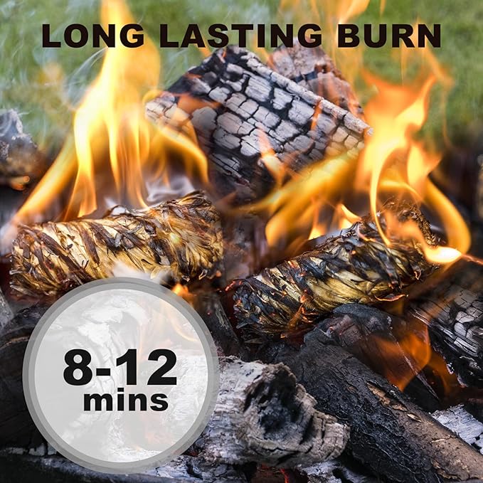 72 Pcs Fire Starter - Natural Fire Starters for Fireplace, Pellet Stove, BBQ, Pizza Oven, Fire Pit &Chimney, Fire Starters for Grill, Charcoal Starter