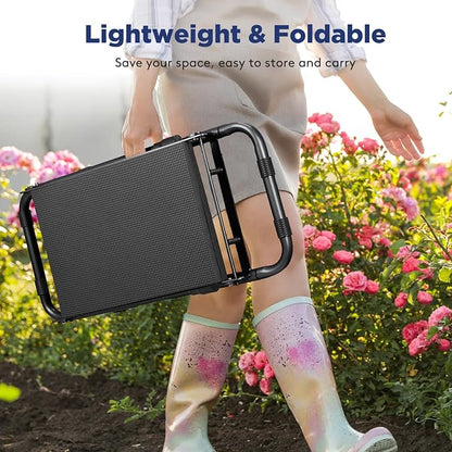 Tovve Foldable Garden Kneeler and Seat, Heavy Duty Garden Stool - Image 5