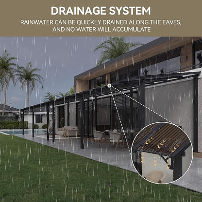 Aoxun 42’x10’ Gazebo for Patio, Gazebo Pergola - Image 6