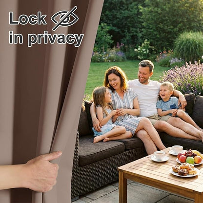 RYB HOME Extra Wide Outdoor Curtains - Image 3