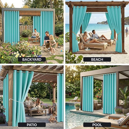Waterproof Outdoor Curtain W52 x L84 - Image 9