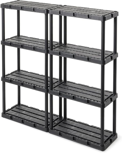 Gracious Living 2 Pack Light Duty Storage Shelves, Knect-A-Shelf 4-Shelf - Image 8