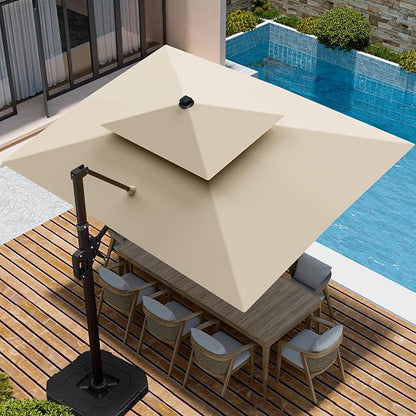 9' X 12' Cantilever Patio Outdoor Umbrella - Image 4