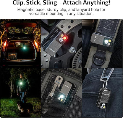 OLIGHT Oclip Pro EDC Flashlight Clip-on Light, Rechargeable 500 Lumens with Three Lighting Solutions Type-C Charging, Magnetic Flash Lights for Outdoor or Indoor Use(Phantom Squadron)