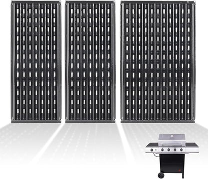 17" Infrared Grill Grates for Charbroil Performance 4 Burner 463365021 463352521 463354021 463365522, Porcelain Steel Emitter Plate for Charbroil Grill Replacement Parts G426-0004-W1 G426-0005-W1