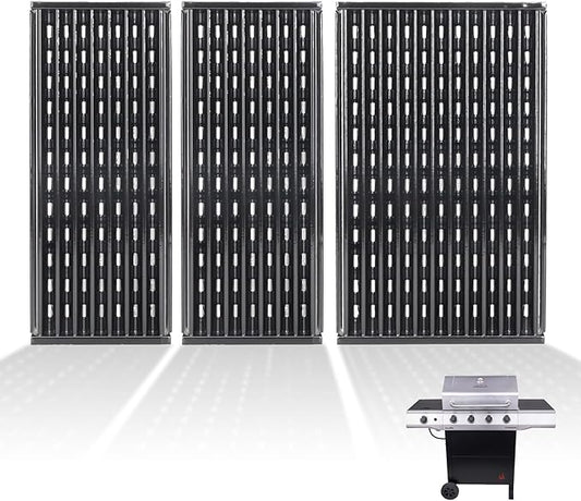 17" Infrared Grill Grates for Charbroil Performance 4 Burner 463365021 463352521 463354021 463365522, Porcelain Steel Emitter Plate for Charbroil Grill Replacement Parts G426-0004-W1 G426-0005-W1