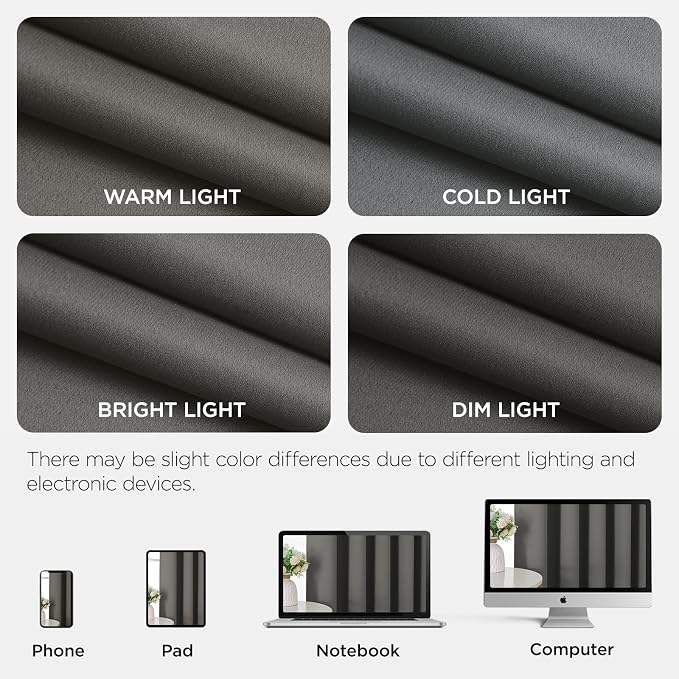 Joydeco Blackout Patio Sliding Door Curtains, Privacy Room Divider Curtains | - Image 8