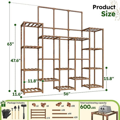 EnHomee 63" Tall Plant Stand - Image 8