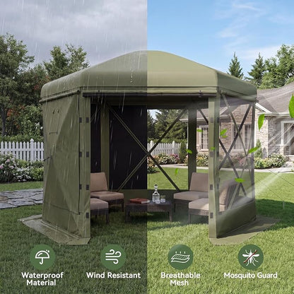 Aoxun 12x12ft Pop Up Canopy Tent, Screen Tent - Image 3