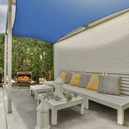 AsterOutdoor Sun Shade Sail Rectangle 6' x 10' UV Block Canopy - Image 6