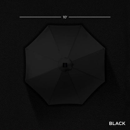Best Choice Products 10ft Solar Polyester LED Lighted Patio Umbrella w/Tilt - Image 4