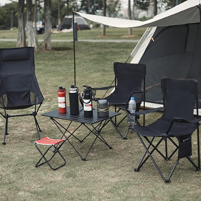 Damei century 4Pack Folding Camping Chairs, Portable - Image 6