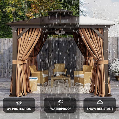Aoxun 10'x10' Hardtop Gazebo - Image 6