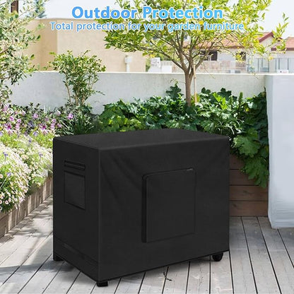 36 Inch Outdoor Prep Table Cover - Heavy Duty Waterproof Cover for Keter Unity Small Portable Table, Compatible with Storage Cabinet, Three-Shelf Movable Food Prep and Work Car - 36"L x 24"W x 35"H