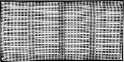 Vent Systems 16" x 8" Inch (Overall Dimensions) Pack of 10 - Black - Air Vent Cover Metal Air Return Grill - Built-in Pest Guard Screen - HVAC Vent Duct Cover for Home Improvement