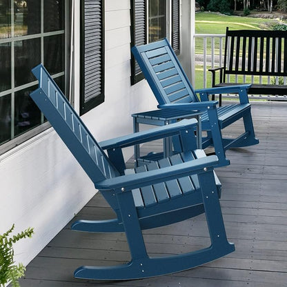 GREENVINES Oversized Outdoor Rocking Chair, HDPE Rocker - Image 5