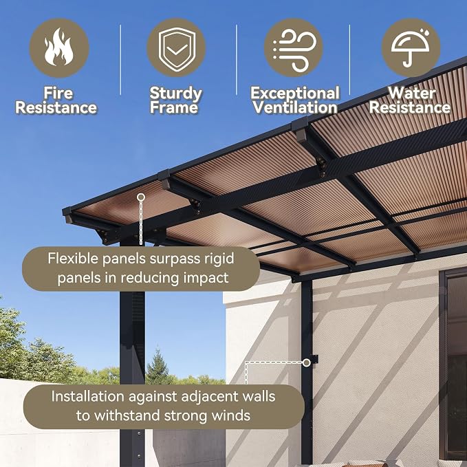 Aoxun 26’x10’ Gazebo for Patio, Gazebo Pergola - Image 4