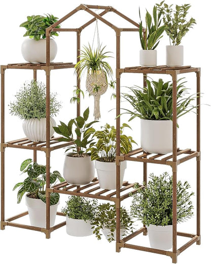 Bamworld Plant Stand Indoor Hanging Plant Shelf Outdoor Large Plant Rack | by Bamworld