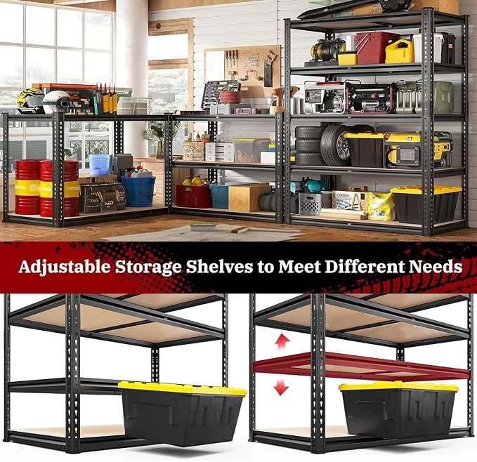 REIBII 40" W Storage Shelves Load 2500Lbs - Image 4