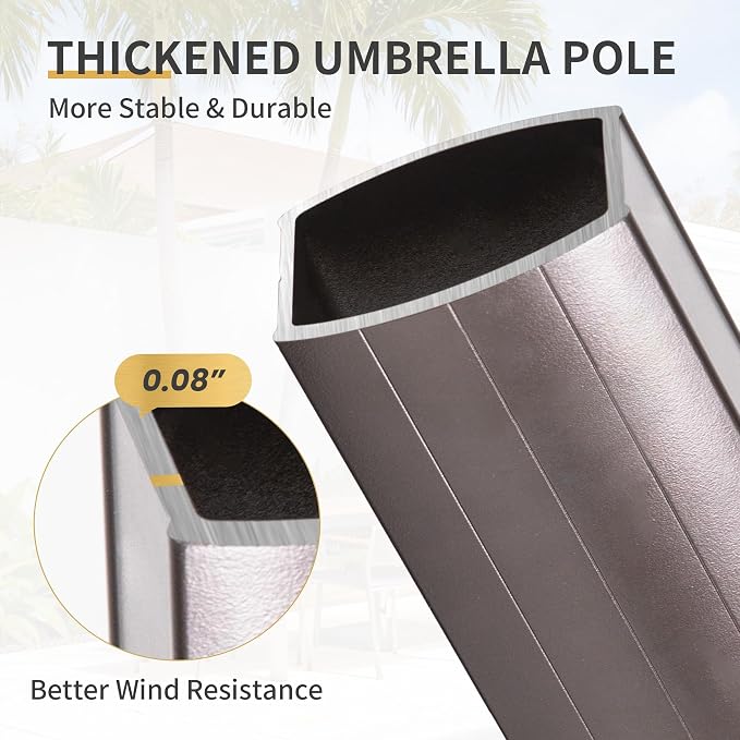 10 X 13 FT Cantilever Patio Outdoor Umbrella - Image 8