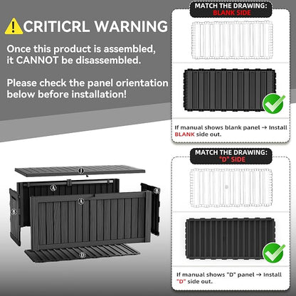 ROJIK 149 Gallon Outdoor Storage Box Waterproof, Weatherproof Deck Boxes - Image 9