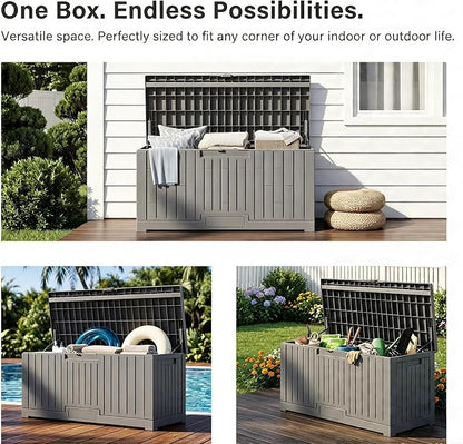 100 Gallon Resin Deck Box, Package Delivery Box - Image 4