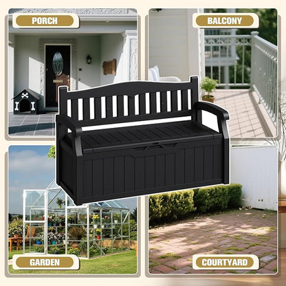 80-Gallon Outdoor Storage Bench - Image 5