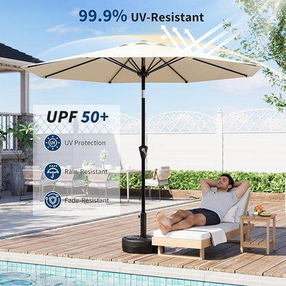 GarveeLife 9FT Patio Umbrella Outdoor, Market Umbrella, Table Umbrella - Image 5